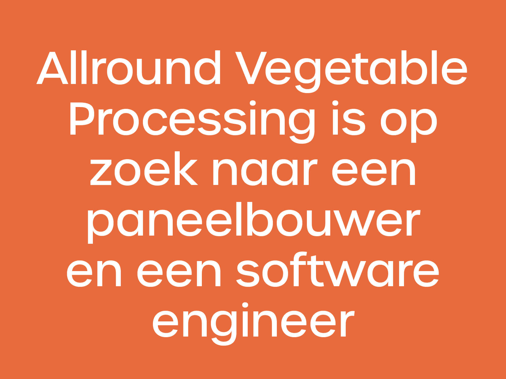 Allround Vegetable Processing THUMB