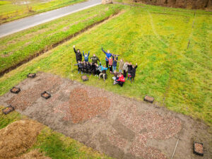 Scholieren planten nieuwe selfieveld voor Tulpenfestival 2026!